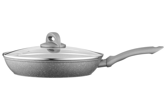 Сковорода с крышкой ARDESTO Gemini Gourmet Vasto, 28см, алюминий, серый