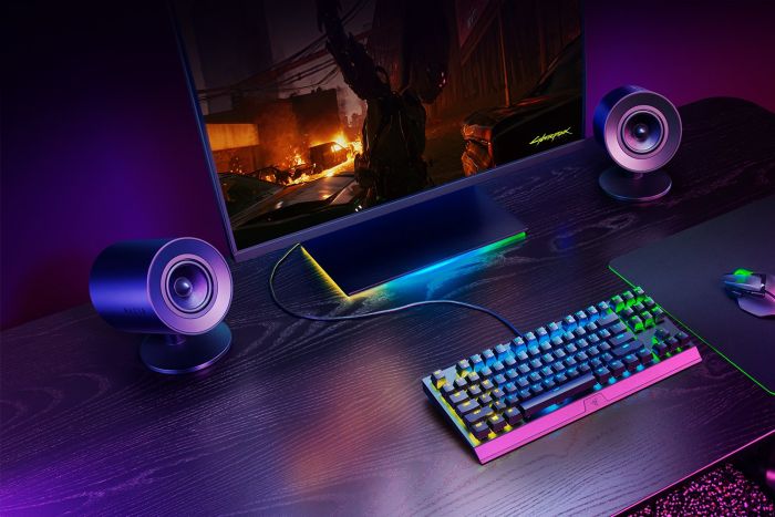 Акустическая система Razer Nommo V2 X 2.0, USB-A/BT, чёрный