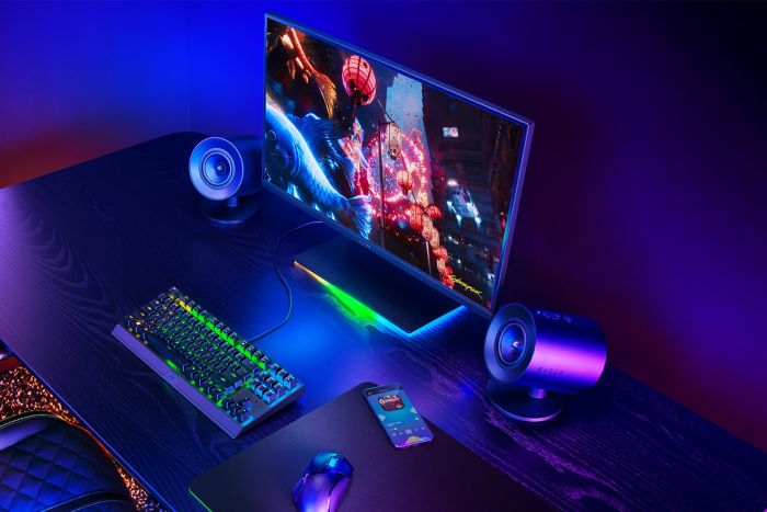 Акустическая система Razer Nommo V2 X 2.0, USB-A/BT, чёрный