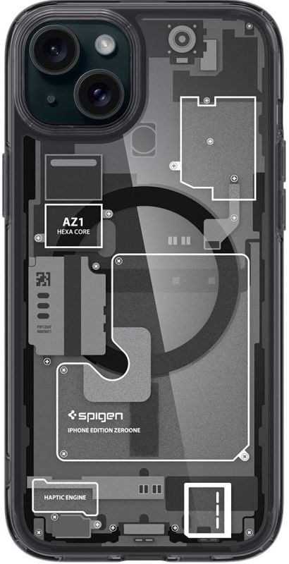 Чохол Spigen для iPhone 15, Ultra Hybrid MagFit, Zero One