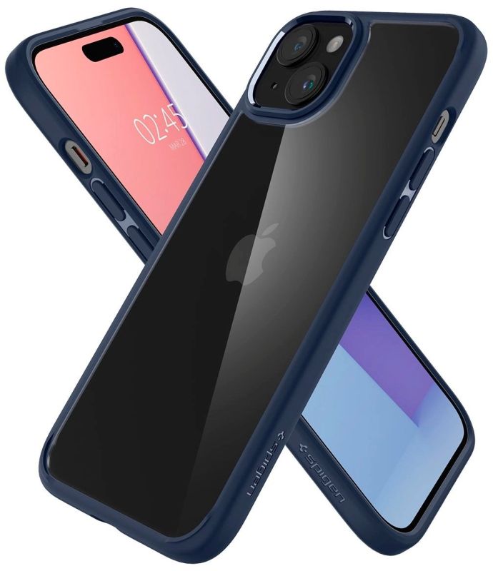 Чохол Spigen для iPhone 15, Ultra Hybrid, Navy Blue