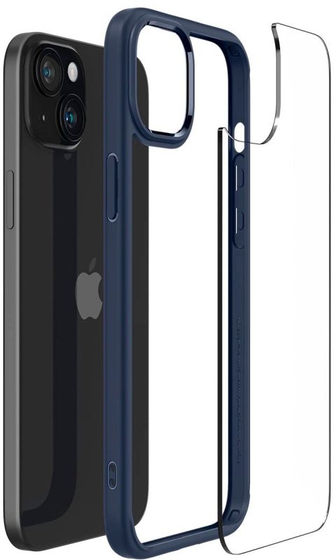 Чохол Spigen для iPhone 15, Ultra Hybrid, Navy Blue