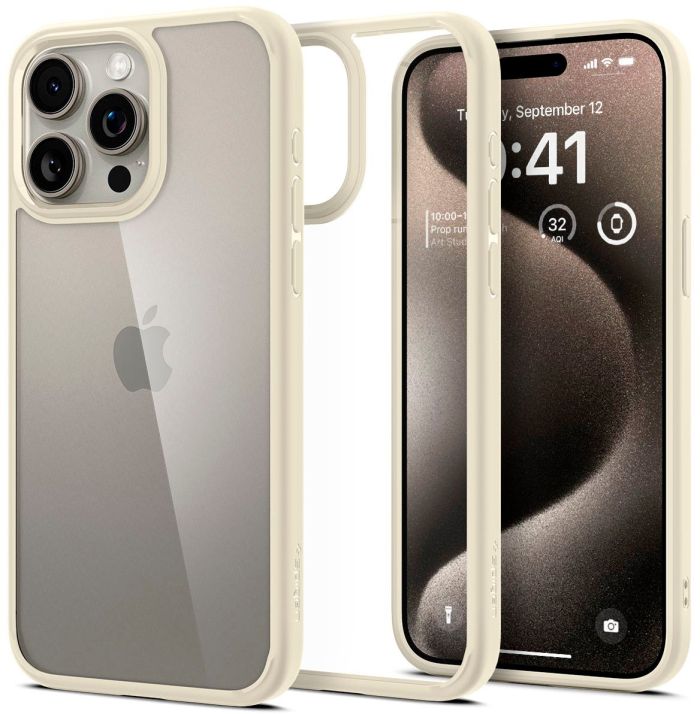 Чохол Spigen для iPhone 15 Pro Max, Ultra Hybrid, Mute Beige