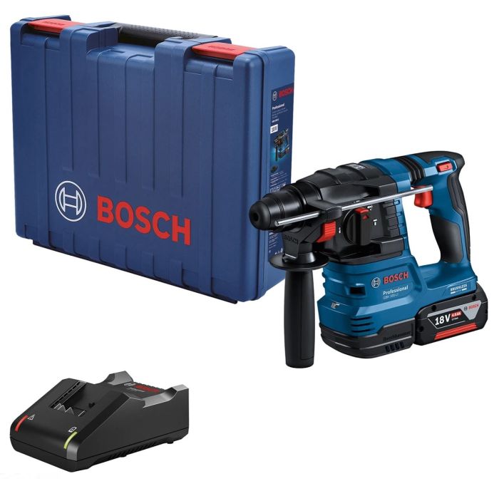 Перфоратор аккумуляторный Bosch GBH 185-LI, SDS-Plus, 18В, акб 1х4А•ч, 1.9Дж, 2.3кг