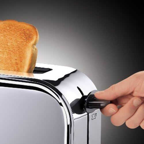 Тостер Russell Hobbs Chester 1000Вт, довгі слоти, метал, сріблястий