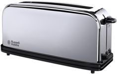 Тостер Russell Hobbs Chester 1000Вт, довгі слоти, метал, сріблястий