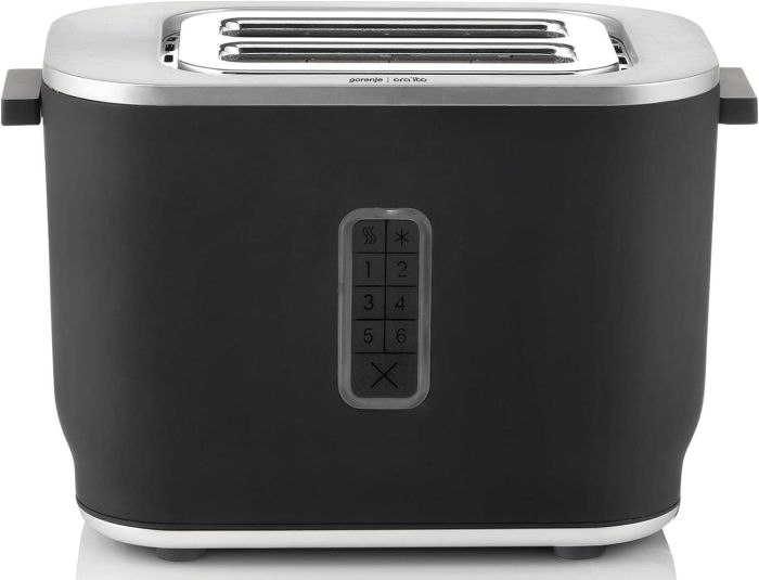 Тостер Gorenje 800Вт, металл/пластик, черный