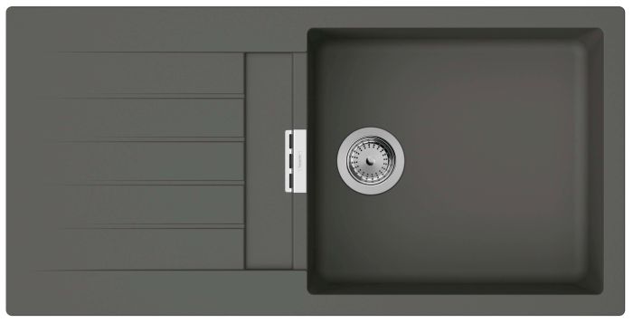 Набір для кухні Hansgrohe , гранітна мийка S520-F480 + зміш. Focus M41, сірий камінь-сталь