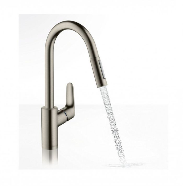 Набір для кухні Hansgrohe , гранітна мийка S520-F480 + зміш. Focus M41, сірий камінь-сталь