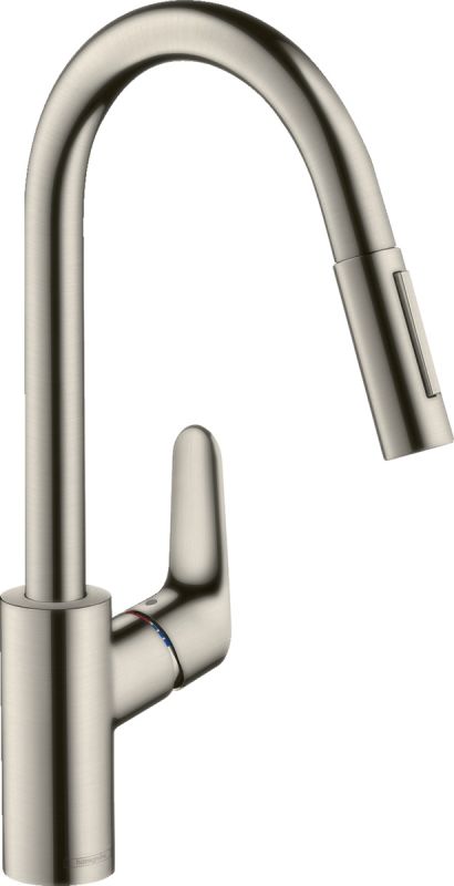 Набір для кухні Hansgrohe , гранітна мийка S520-F480 + зміш. Focus M41, сірий камінь-сталь