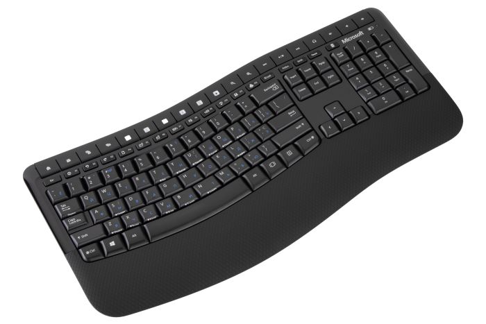 Комплект клавіатура та миша Microsoft  Comfort Desktop 5050 WL, EN/UK/RU, чорний