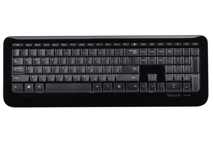 Комплект клавіатура та миша Microsoft  Desktop 850 WL, EN/UK/RU, чорний