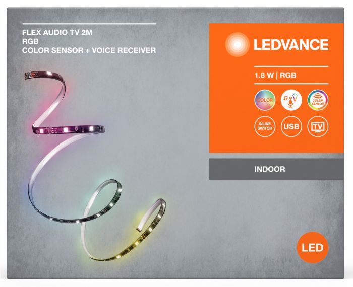 Лента светодиодная LEDVANCE FLEX AUDIO TV 1,8W, 2M RGB COLORSEN USB