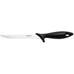 Кухонний ніж філейний Fiskars Essential, з гнучким лезом, 17.6см, нержавіюча сталь, пластик, чорний