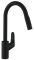 Смеситель для кухни Hansgrohe Focus M41, дл.излива - 235мм, вытяжной, 1 рычаг, KM240, черный матовый