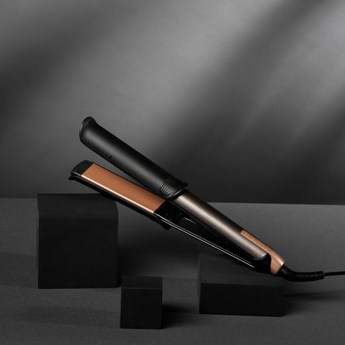 Випрямляч 2в1 Remington One Straight&Curl, 2в1 випрямляч та плойка, темп.режимів-5, 150-230С, кейс та рукавичка в комплекті, кераміка, чорний