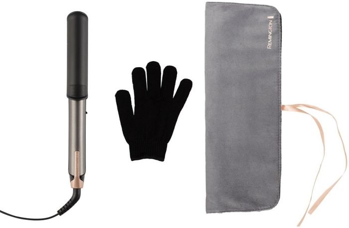 Випрямляч 2в1 Remington One Straight&Curl, 2в1 випрямляч та плойка, темп.режимів-5, 150-230С, кейс та рукавичка в комплекті, кераміка, чорний