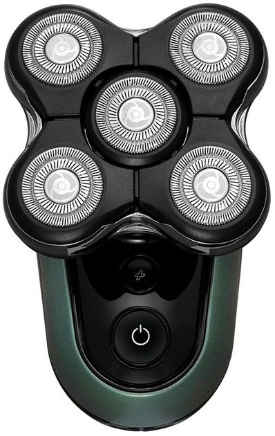 Бритва електр. для головы Remington роторная Ultimate Series RX7, бритв.головок-5, Li-Ion, сух.+влажн., триммер, черно-зеленый