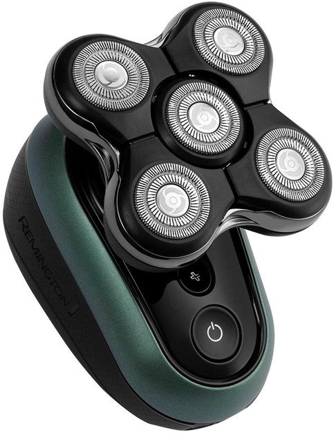 Бритва електр. для головы Remington роторная Ultimate Series RX7, бритв.головок-5, Li-Ion, сух.+влажн., триммер, черно-зеленый