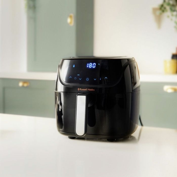 Мультипечь Russell Hobbs SatisFry Air Medium, 1350Вт, чаша-4л, сенсорное управл., алюминий/пластик, черно-серый