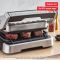 Гриль Tefal прижимний OptiGrll  2100Вт, темп. режимів-4, з`ємні пластини, метал