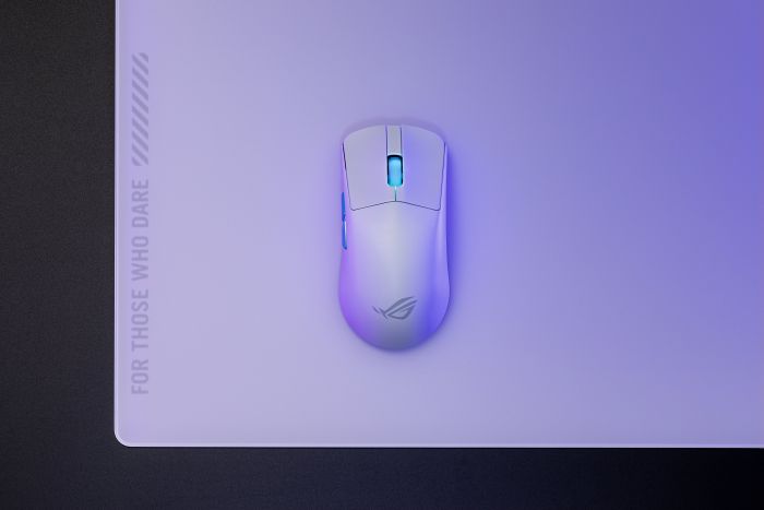 Мышь ASUS ROG Harpe Ace Aim Lab Edition, RGB, USB-A/WL/BT, белый