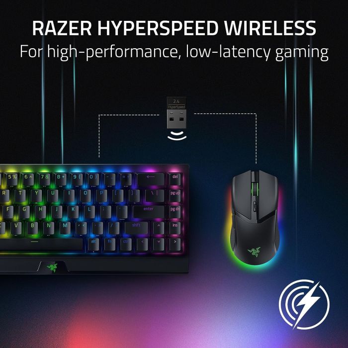 Мышь Razer Cobra Pro, RGB, USB-A/WL/BT, чёрный
