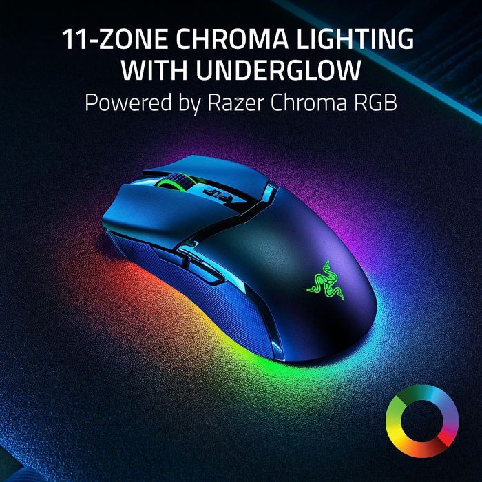 Мышь Razer Cobra Pro, RGB, USB-A/WL/BT, чёрный