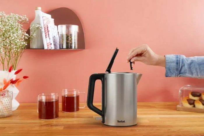 Електрочайник Tefal Bronx Electric 1.7л, нерж. сталь, сірий