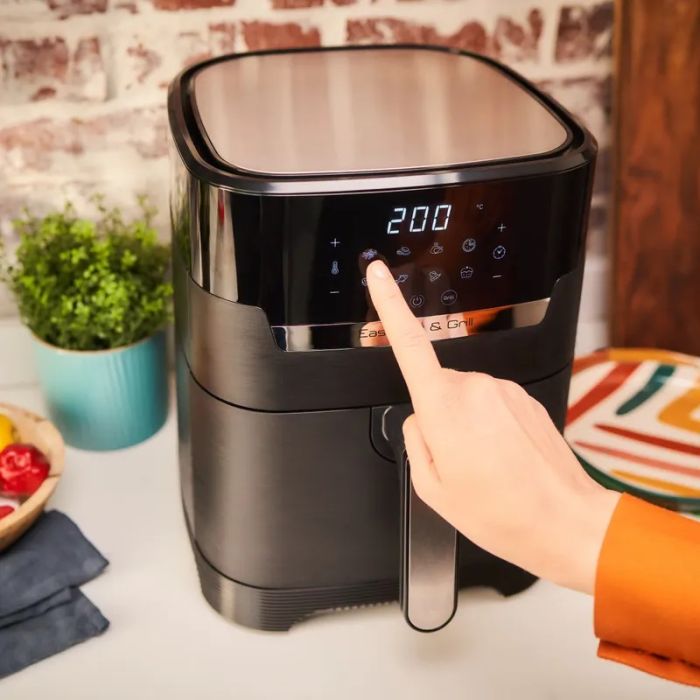 Мультипечь Tefal EasyFry&Grill Precision, 1550Вт, чаша-4.2л, сенсорное управл., 8 програм, гриль, пластик, черный