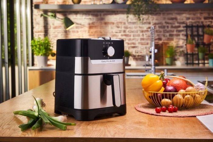Мультипіч Tefal EasyFry&Grill, 1550Вт, чаша-4.2л, механическое управл,  до 200°C, пластик, серый