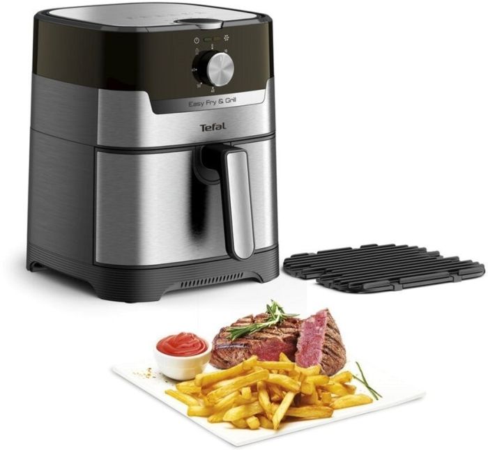 Мультипіч Tefal EasyFry&Grill, 1550Вт, чаша-4.2л, механическое управл,  до 200°C, пластик, серый