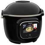 Мультиварка-скороварка Tefal Cook4me Touch, 1600Вт, чаша-6л, сенсорне керув., 13 програм, метал/пластик, чорний