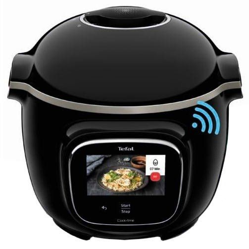 Мультиварка-скороварка Tefal Cook4me Touch, 1600Вт, чаша-6л, сенсорное управл., 13 програм, металл/пластик, черный