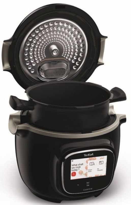Мультиварка-скороварка Tefal Cook4me Touch, 1600Вт, чаша-6л, сенсорное управл., 13 програм, металл/пластик, черный