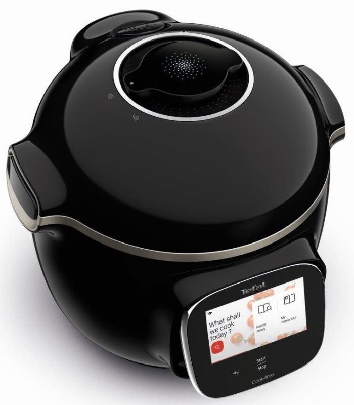 Мультиварка-скороварка Tefal Cook4me Touch, 1600Вт, чаша-6л, сенсорное управл., 13 програм, металл/пластик, черный