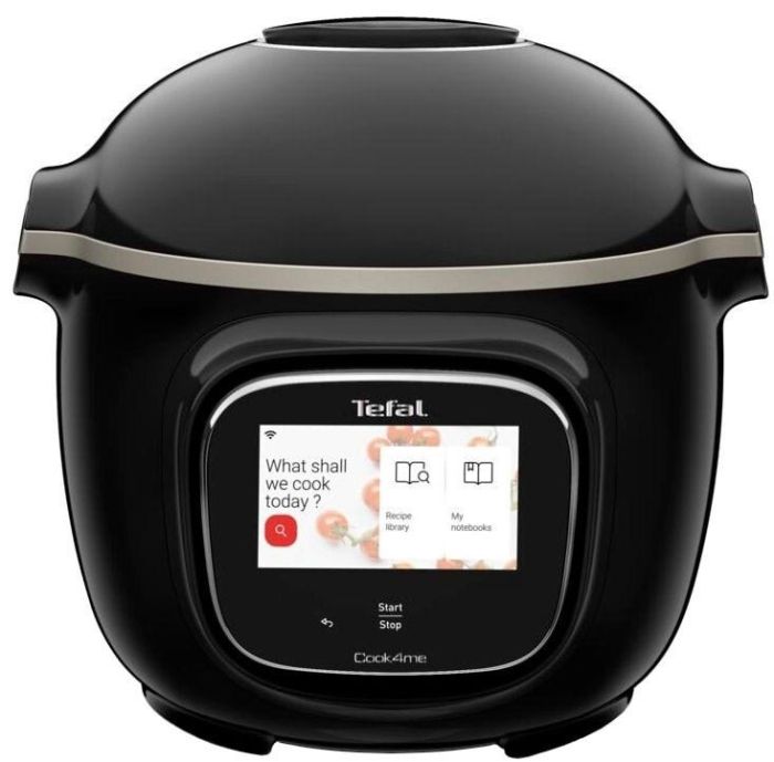 Мультиварка-скороварка Tefal Cook4me Touch, 1600Вт, чаша-6л, сенсорное управл., 13 програм, металл/пластик, черный