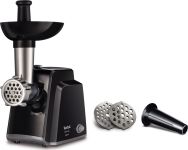 М'ясорубка Tefal Classic, 1400Вт, 1.7кг/хв, 2 решітки, насадка для ковбас, пластик, чорний