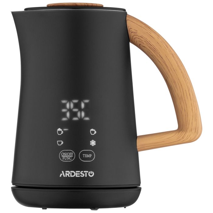 Вспениватель-подогреватель Ardesto 500Вт, емкость резервуара-500мл, LED-дисплей, черный