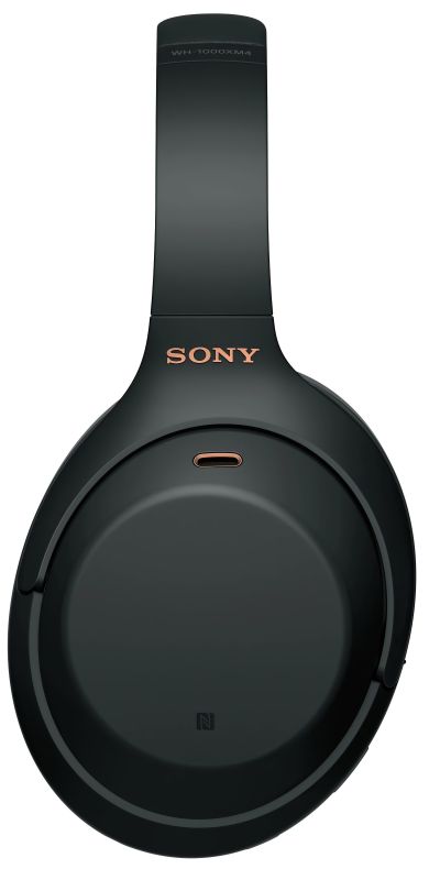 Навушники Over-ear Sony WH-1000XM4 BT 5.0, ANC, Hi-Res, AAC, LDAC, Wireless, Mic, Чорний