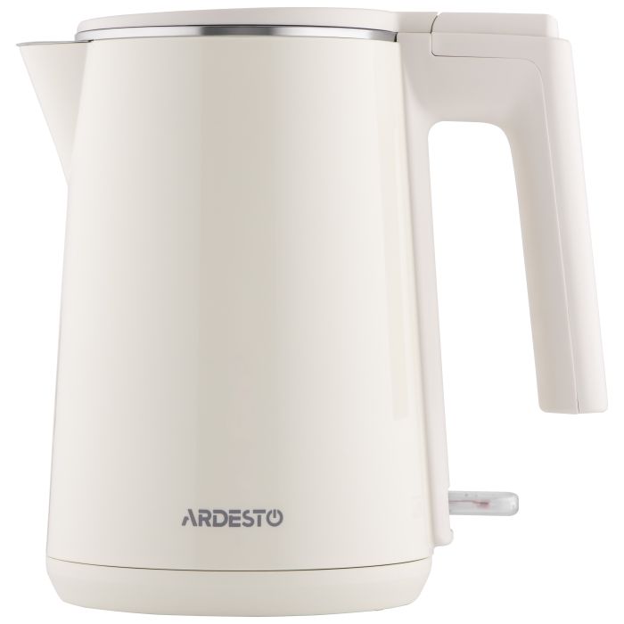Электрочайник Ardesto 1л, Strix, двойные стенки бежевый
