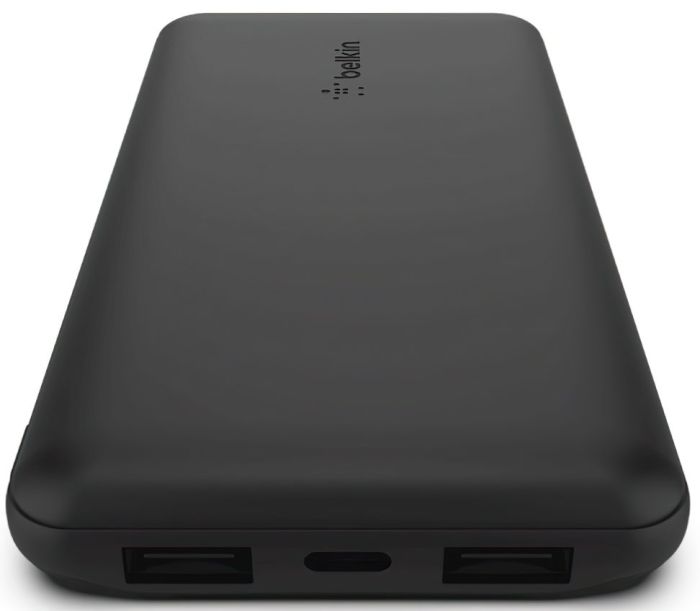 Акумулятор портативний літій-іонний Power Bank Belkin 10000мА·год, 15Вт, 2хUSB-A/USB-C, чорний