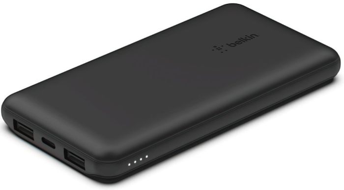 Акумулятор портативний літій-іонний Power Bank Belkin 10000мА·год, 15Вт, 2хUSB-A/USB-C, чорний