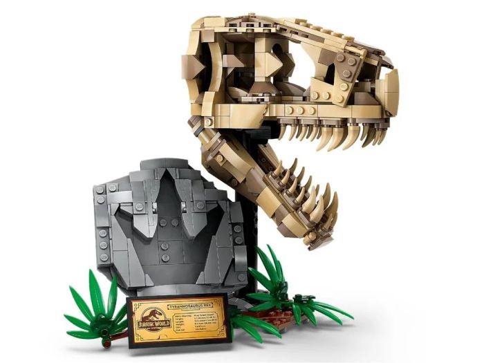 Конструктор LEGO Jurassic World Окаменелости динозавров: череп тиранозавра