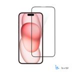 Захисне скло 2E для iPhone 15 Plus, 2.5D FCFG, (1 Pack), чорна рамка