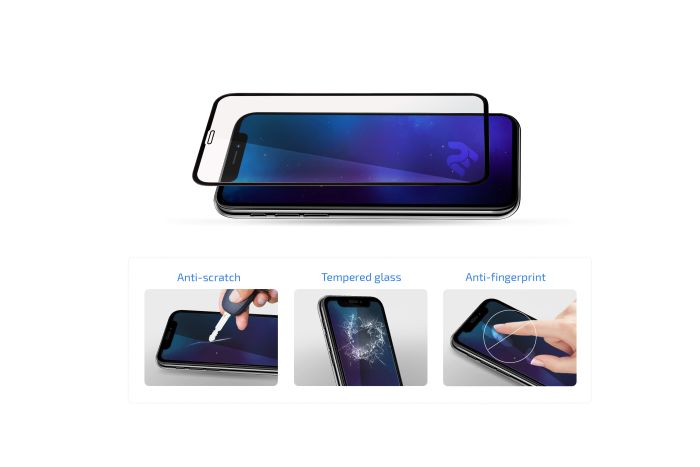 Захисне скло 2E для TECNO Spark 10 Pro (KI7), 2.5D FCFG, (1 Pack), чорна рамка
