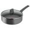 Сотейник с крышкой Tefal Renewal, 24см, алюминий, бакелит, стекло, черный