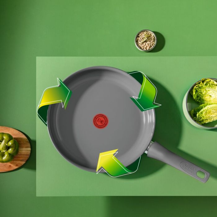 Сковорода Tefal Renewal, 24см, алюминий, бакелит, серый