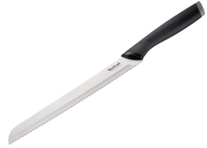 Набор ножей Tefal Comfort, с деревянной подставкой, 5шт. нержавеющая сталь, пластик, дерево, черный