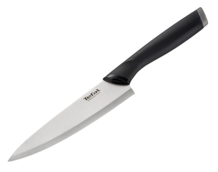 Набор ножей Tefal Comfort, с деревянной подставкой, 5шт. нержавеющая сталь, пластик, дерево, черный